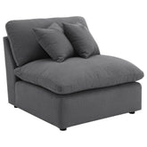 Hobson Upholstered Armless Chair Ivory